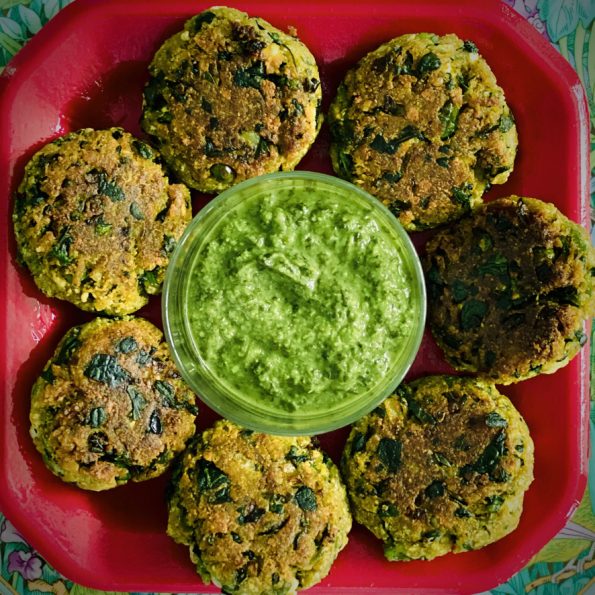 Spinach-Paneer Hara bhara Kabab