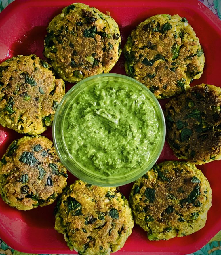 Spinach-Paneer Hara bhara Kabab