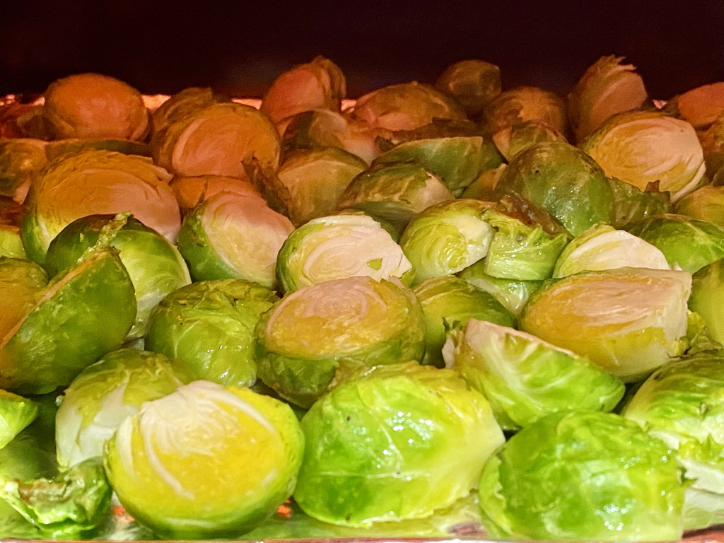 Caramelized Brussels Sprouts with Umami flavored sauce Mellow Masala